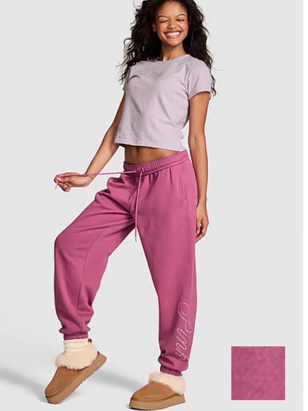 PINK Victoria’s Secret Campus Fleece Sweatpants